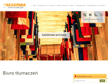 Tablet Screenshot of biuroakademia.pl